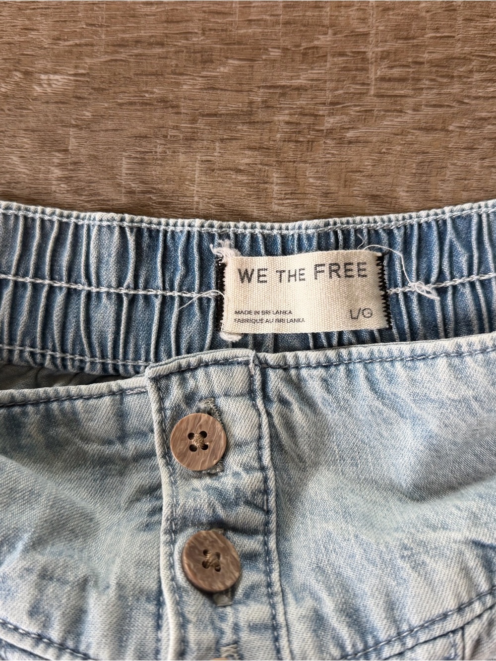 We The Free Free Fleur Denim Shorts in Belle Blue - Picture 8 of 9
